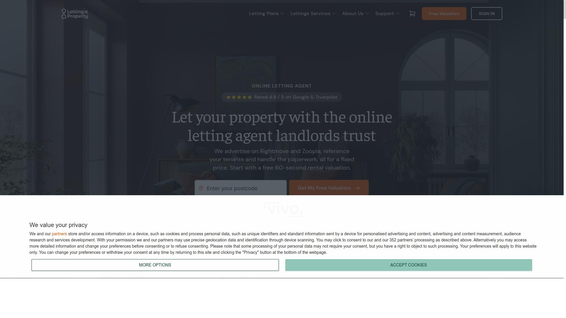 Letproperty for Without Agent Fees website